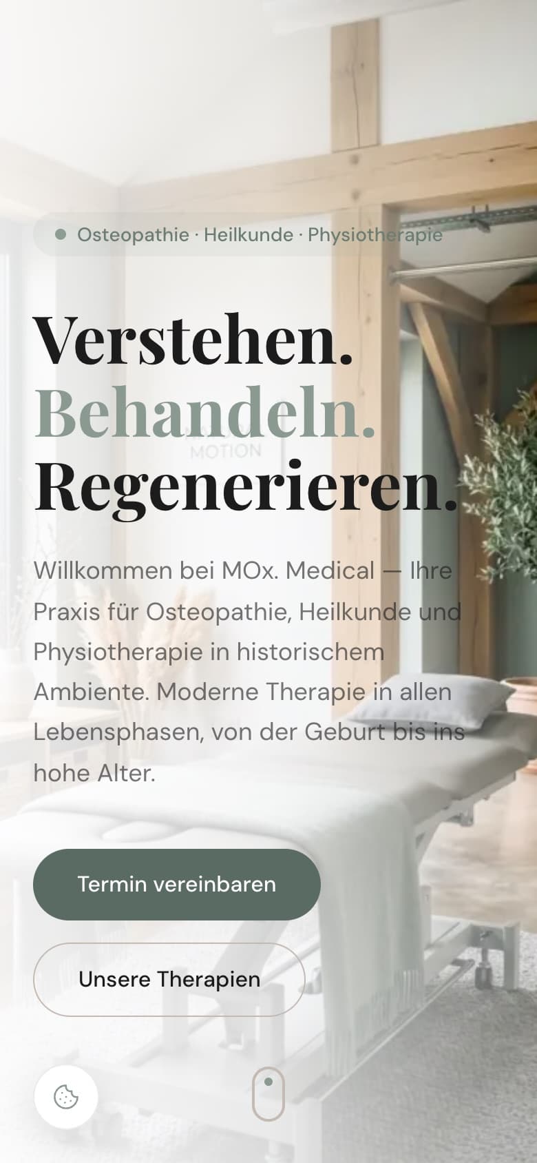 MOx. Medical – Ansicht auf dem Smartphone