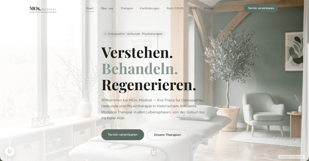 MOx. Medical - Professionelles Webdesign Referenzprojekt aus Gelnhausen
